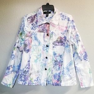 Kaktus Floral Lace Overlay Jacket